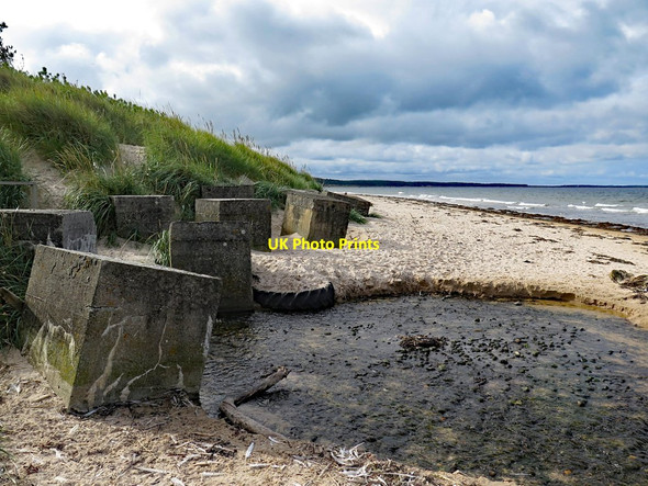 Photo 6"x4" Anti-tank defences, Millie Burn St Aethans c2017