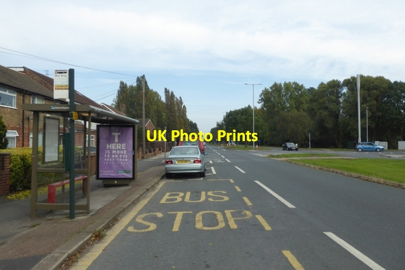 Photo 6"x4" Bus stop on Boothferry Road Hessle\/TA0326 c2017