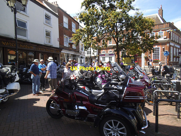 Photo 6"x4" Motorbike rally in Driffield Market Place Driffield\/TA0258 c2017