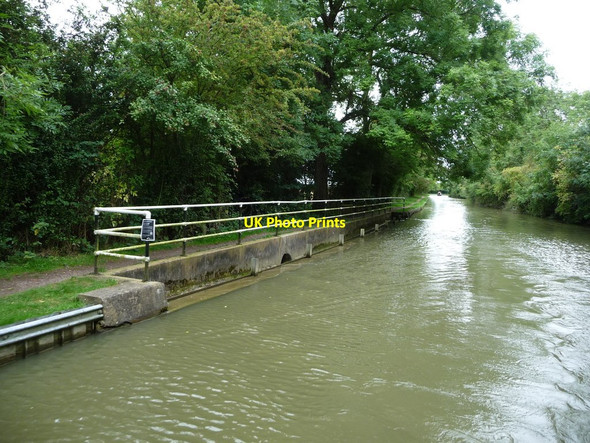 Photo 6"x4" Overflow weir, between bridges 59 and 60 Gumley c2017