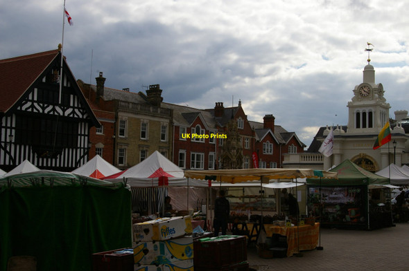 Photo 6"x4" Saffron Walden: the marketplace Saffron Walden c2017