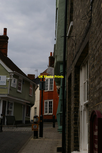 Photo 6"x4" Saffron Walden: looking up Market Hill Saffron Walden c2017