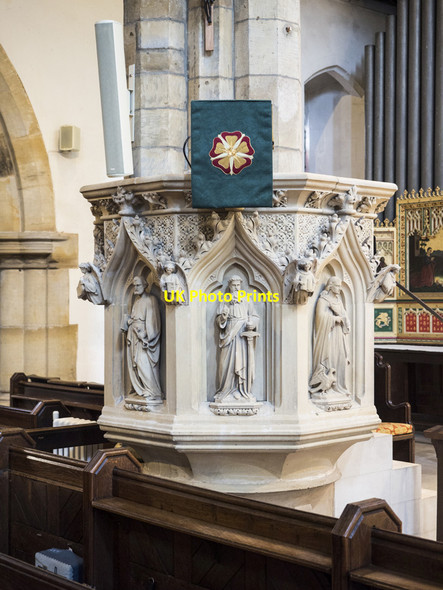 Photo 6"x4" St Mary, Horsham - Pulpit Horsham\/TQ1731 c2017