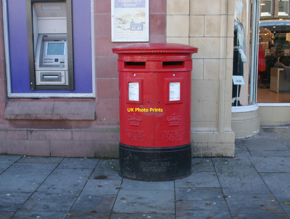 Photo 6"x4" Double pillar box, High Street, Montrose Montrose c2017