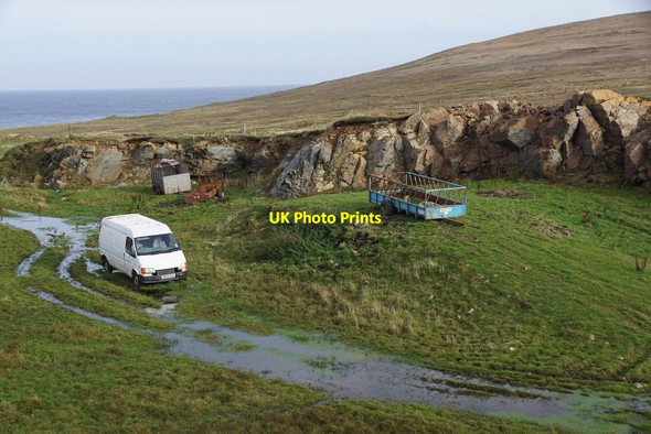Photo 6"x4" Hagdale quarry, Baltasound Gardie\/HP6211 c2017