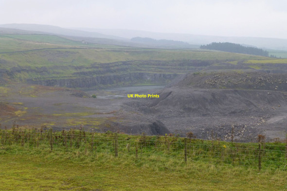 Photo 6"x4" Flooded Newlandside Quarry Stanhope\/NY9939 c2017