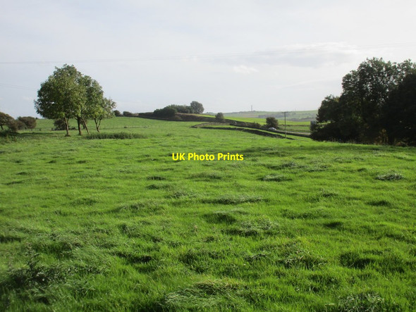 Photo 6"x4" Fields below Near Coates Farm Four Lane End c2017