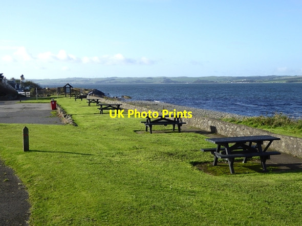 Photo 6"x4" Picnic area at Old House Point Cairnryan c2017