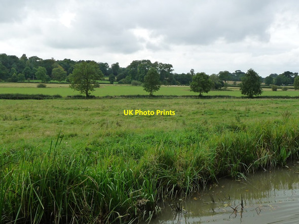 Photo 6"x4" Ridge and furrow field near medieval Wystowe Newton Harcourt c2017