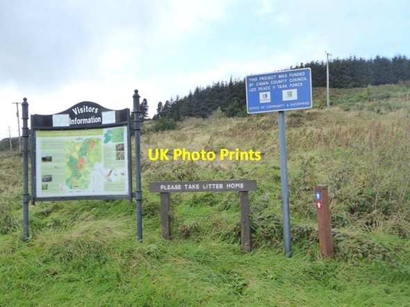 Photo 6"x4" Start of the Loughanleagh Walks Teevurcher c2017