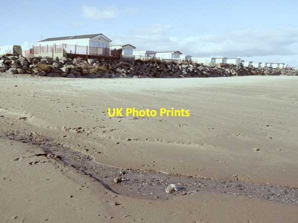 Photo 6"x4" Mobile home park above the beach Termonfeckin c2017