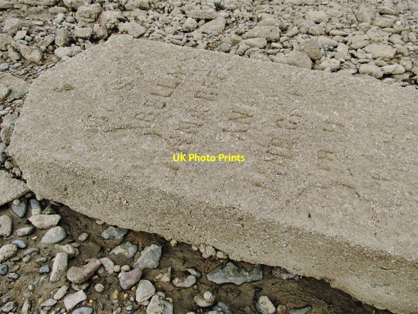 Photo 6"x4" Detail of the Death Stone at Pwll Pwll\/SN4801 c2017