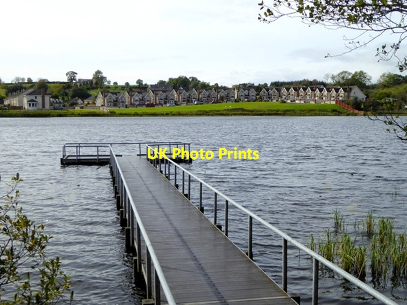 Photo 6"x4" Fishing stage on Bailieborough Lough Bailieborough c2017