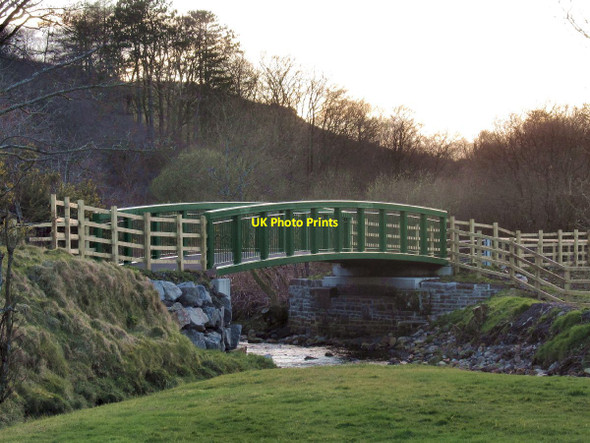 Photo 6"x4" Cyclepath bridge over River Amman Cefn-bryn-brain c2016