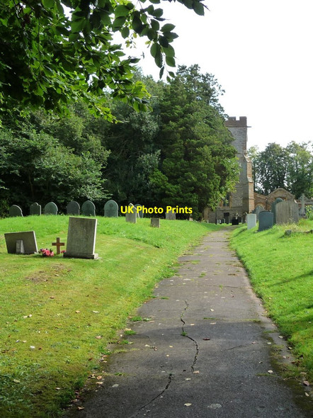 Photo 6"x4" Churchyard path, All Saints, Yelvertoft Yelvertoft c2017