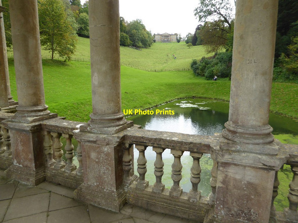 Photo 6"x4" Prior Park viewed from the Palladian Bridge Bath\/ST7464 c2017