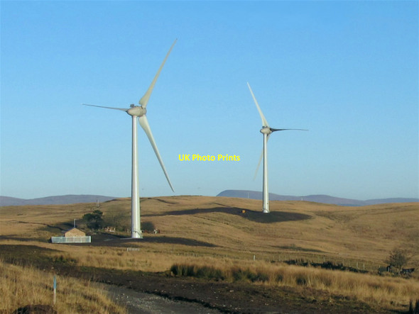 Photo 6"x4" Awel Aman Tawe Community Wind Farm Cwmgors c2016