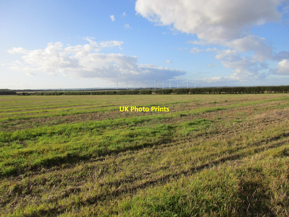 Photo 6"x4" View towards Lissett Windfarm from Barbriggs Lane Upton\/TA1454 c2017