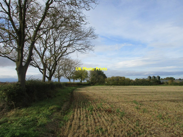 Photo 6"x4" Stubble field at Great Kelk Gembling c2017