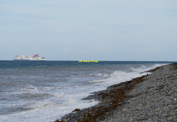 Photo 6"x4" The 'Stena Mersey' off the Point of Ayre Cranstal c2017