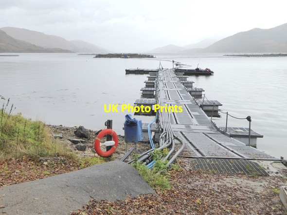 Photo 6"x4" Jetty at Ardgour Fish Farm Corran\/NN0163 c2017