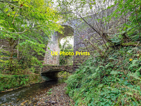 Photo 6"x4" Disused Railway Bridge over the Avoch Burn Avoch c2017