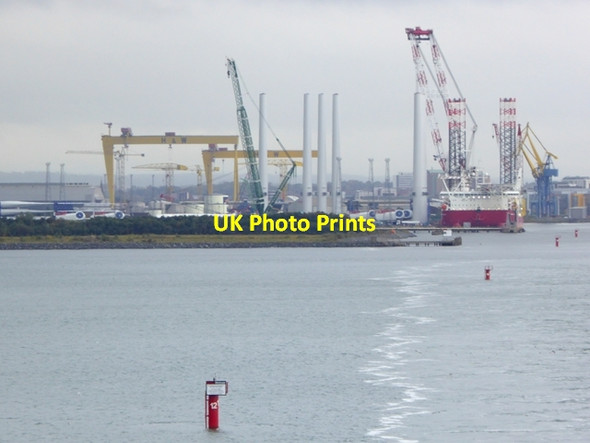 Photo 6"x4" Belfast Docks Holywood\/J3979 c2017