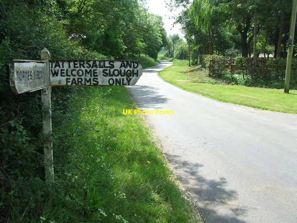 Photo 6"x4" Road Junction Sign Almshouse Green\/TL7533 c2017