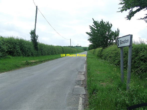 Photo 6"x4" Minor Road And Sign Crawley End c2017