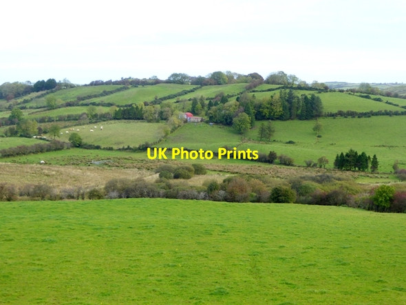 Photo 6"x4" Pattern of fields at Corkish Bailieborough c2017