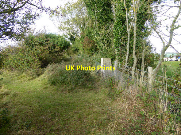 Photo 6"x4" Trig point, Barrow Mount Kingsdown\/TR3748 c2017 P1
