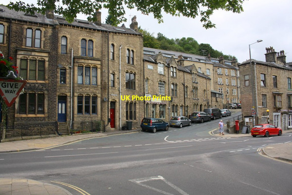 Photo 6"x4" Cross Roads at Hebble End Hebden Bridge c2017