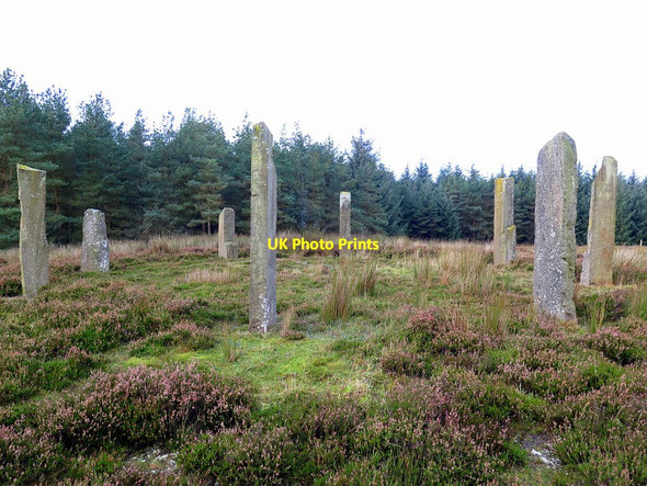 Photo 6"x4" Finger stone circle, Ladycross Bank Quarry Colpitts Grange c2017