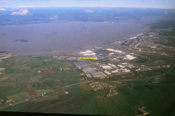 Photo 6"x4" Portbury from air, 2000 Sheepway c2000