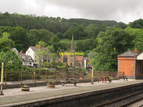 Photo 6"x4" View from Llangollen station platform Llangollen c2017