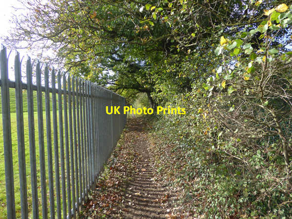 Photo 6"x4" Footpath from Stanwell Moor Road to Hithermoor Road Stanwell Moor c2017