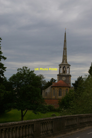 Photo 6"x4" St Peter's church, Wallingford, from the bridge Wallingford c2017