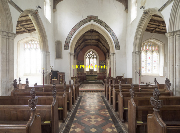 Photo 6"x4" St Mary, Preston St Mary - East end Preston St Mary c2017