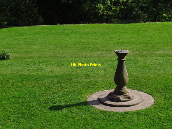 Photo 6"x4" Chirk Castle - sundial near the Hawk House Bronygarth c2017