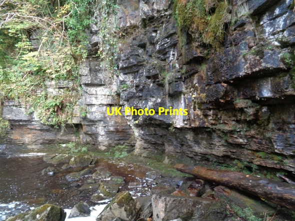 Photo 6"x4" Yoredale Facies Rocks at Cotter Force Appersett c2017