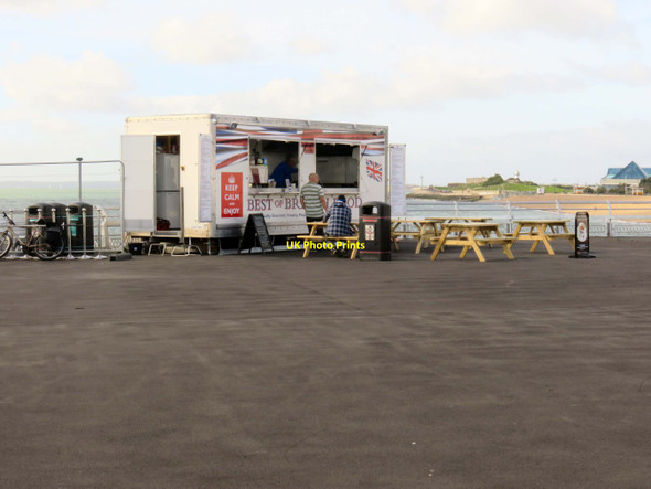Photo 6"x4" Fast food stall on South Parade Pier in Southsea Eastney c2017