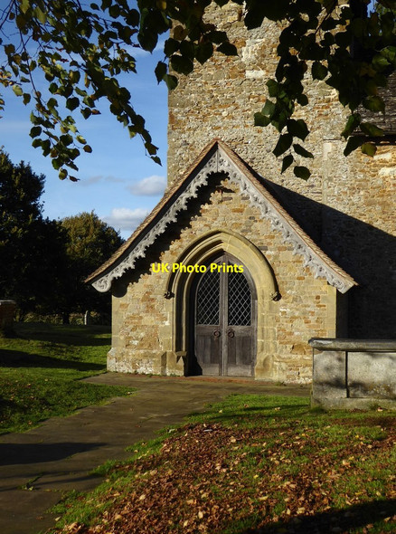 Photo 6"x4" St John's church, Wotton: porch and tower Wotton\/TQ1247 c2017