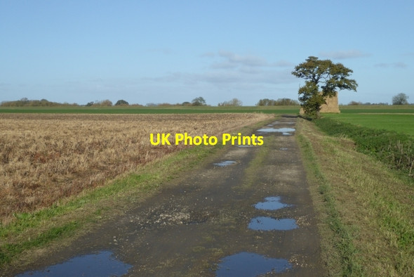 Photo 6"x4" A puddle filled Ings Lane Selby c2017