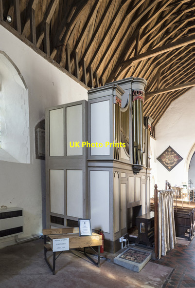 Photo 6"x4" St Mary, Thorpe Morieux - Organ Thorpe Morieux c2017
