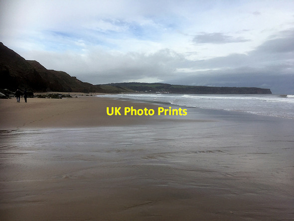 Photo 6"x4" Upgang Beach (looking towards Sandsend) Whitby\/NZ8910 c2017