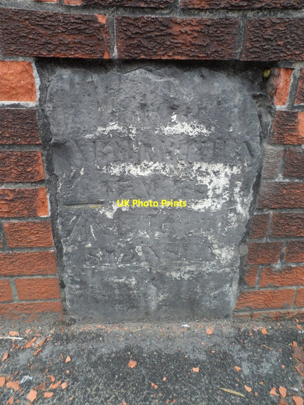 Photo 6"x4" Old Milestone by the A48, Fforest Road, Fforest Fforest\/SN5804 c2013
