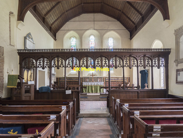 Photo 6"x4" Holy Innocents, Lamarsh - East end Alphamstone c2017