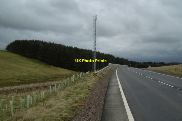 Photo 6"x4" New bridge over the railway, A7 Falahill c2017