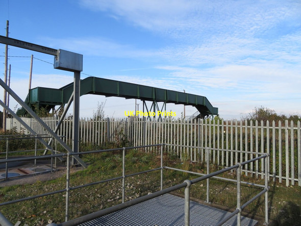 Photo 6"x4" Footbridge over the North Wales railway line Bagillt c2017