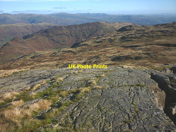 Photo 6"x4" Glaciated slab on Wrynose Fell Pike of Blisco c2017